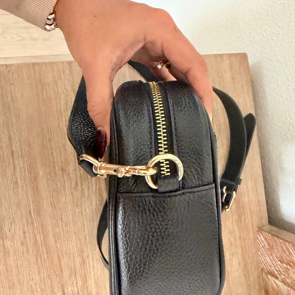 Coach Black Pebbled Leather Crossbody Jamie Camera Bag (big version) like NEW - Picture 5 of 7